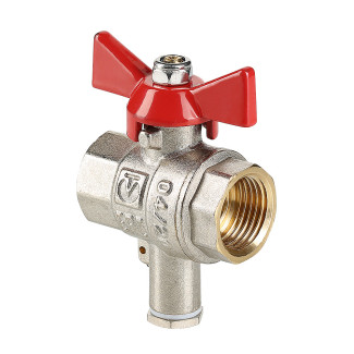 Кран шаровой для подключения датчика температуры 1/2" ВР Valtec VT.247.N.04