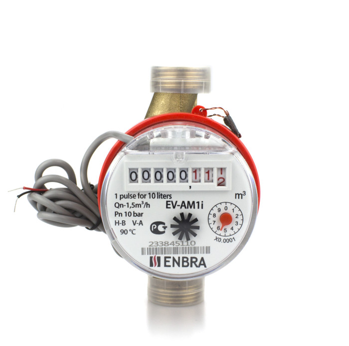Счетчик горячей воды с импульсным выходом Enbra EV-AM1i 110мм