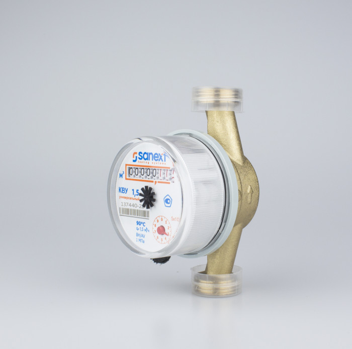 Счетчик воды универсальный SANEXT КВУ 1,5 - 110 (7500)