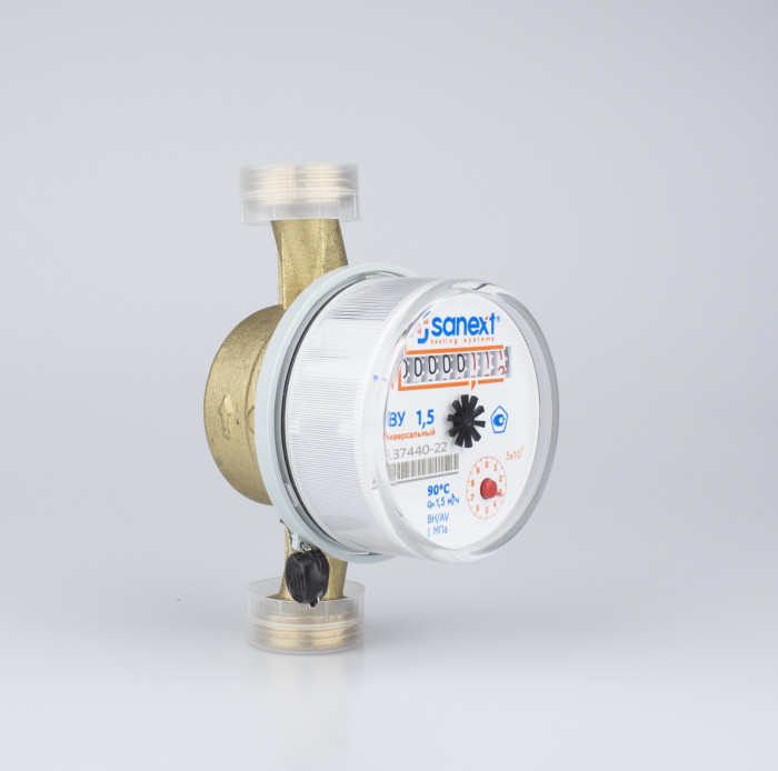 Счетчик воды универсальный SANEXT КВУ 1,5 - 110 (7500)