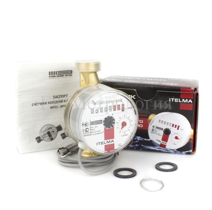 Счетчик горячей воды Itelma WFW24.D110-0-R-L-10-IP54 Геркон 10л