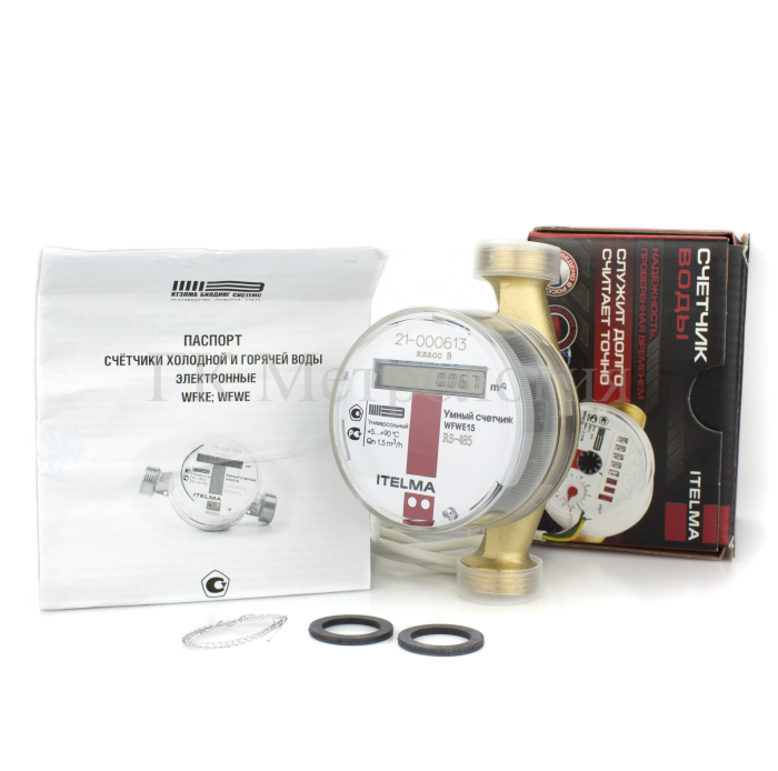 Счетчик горячей воды электронный Itelma WFWE 15 B1-110-485-0