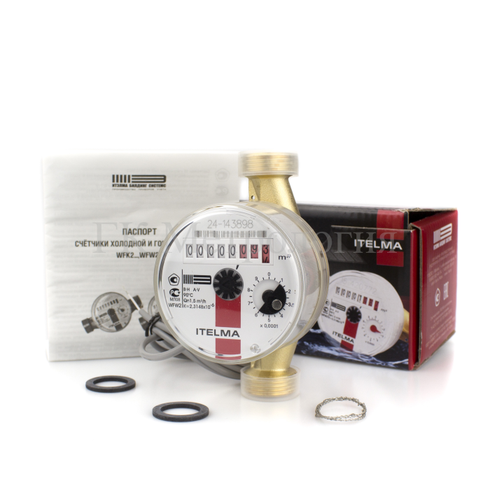 Счетчик горячей воды Itelma WFW24.D110-3-B-L-01-IP54 Геркон 1л