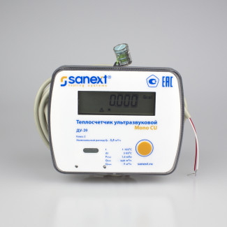 Теплосчетчик ультразвуковой SANEXT Mono CU ДУ 20 мм 2.5 м3/ч подающий M-BUS (5777)