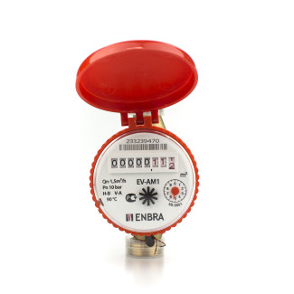 Счетчик горячей воды с защитной крышкой Enbra EV-AM1 110мм