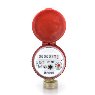 Счетчик холодной воды с защитной крышкой Enbra EV-AM 130мм ДУ20 
